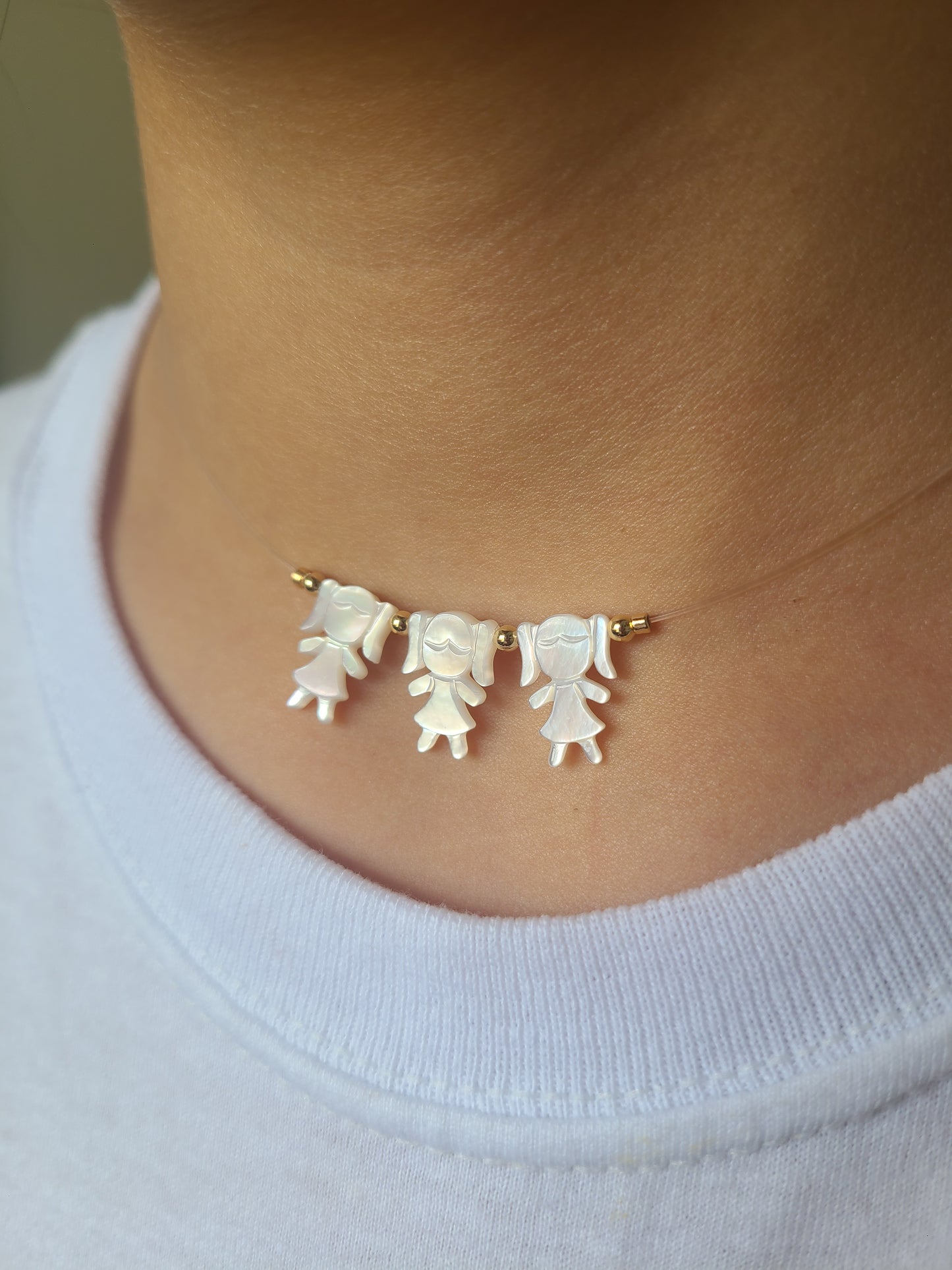 3 niñas de nacar (Lee la descripción)