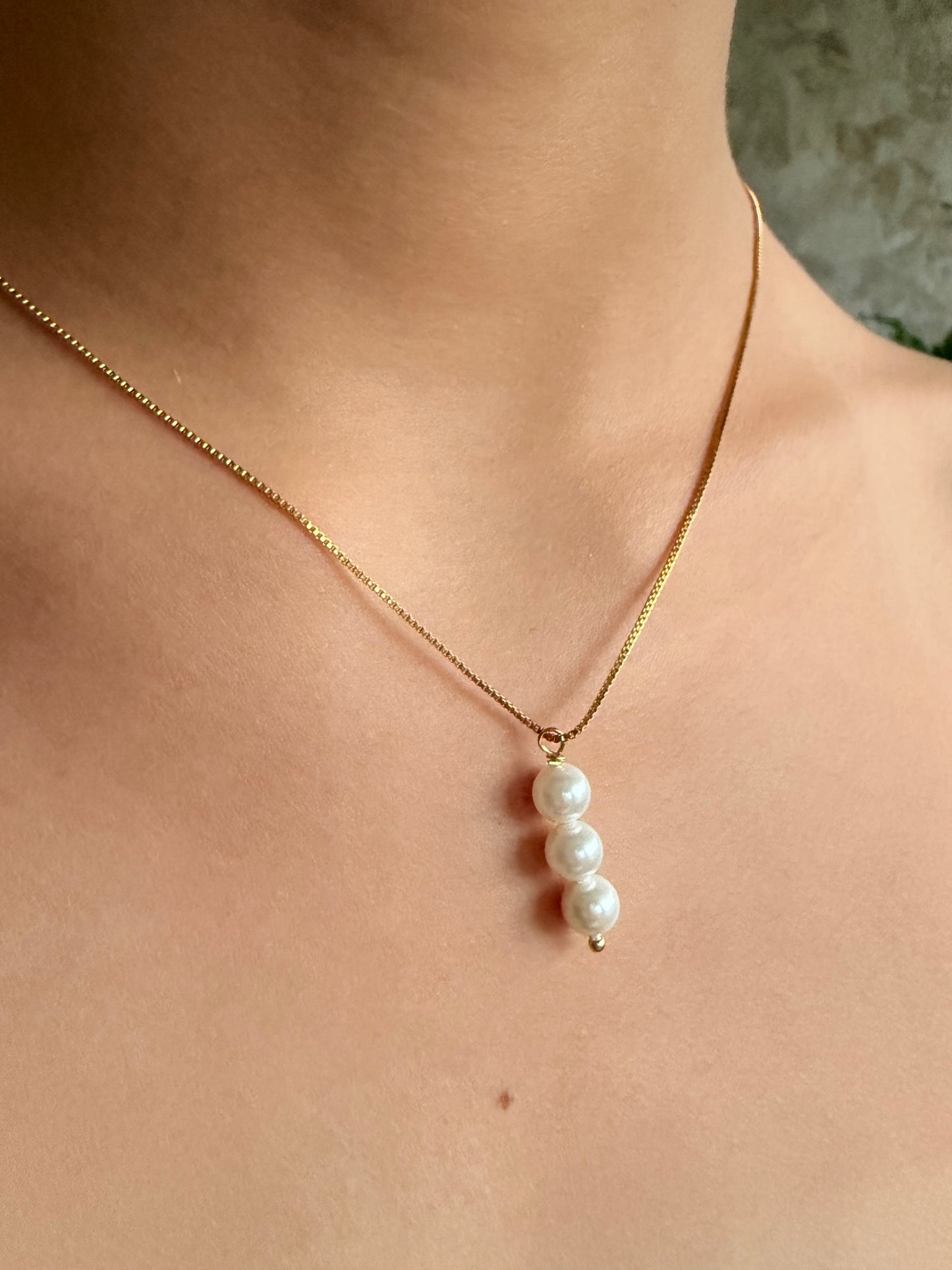 Cadena Ajustable con 3 perlas