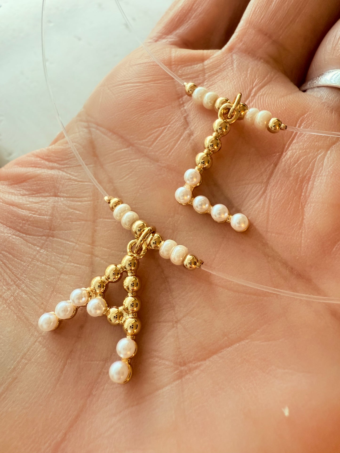 Letras con perlas