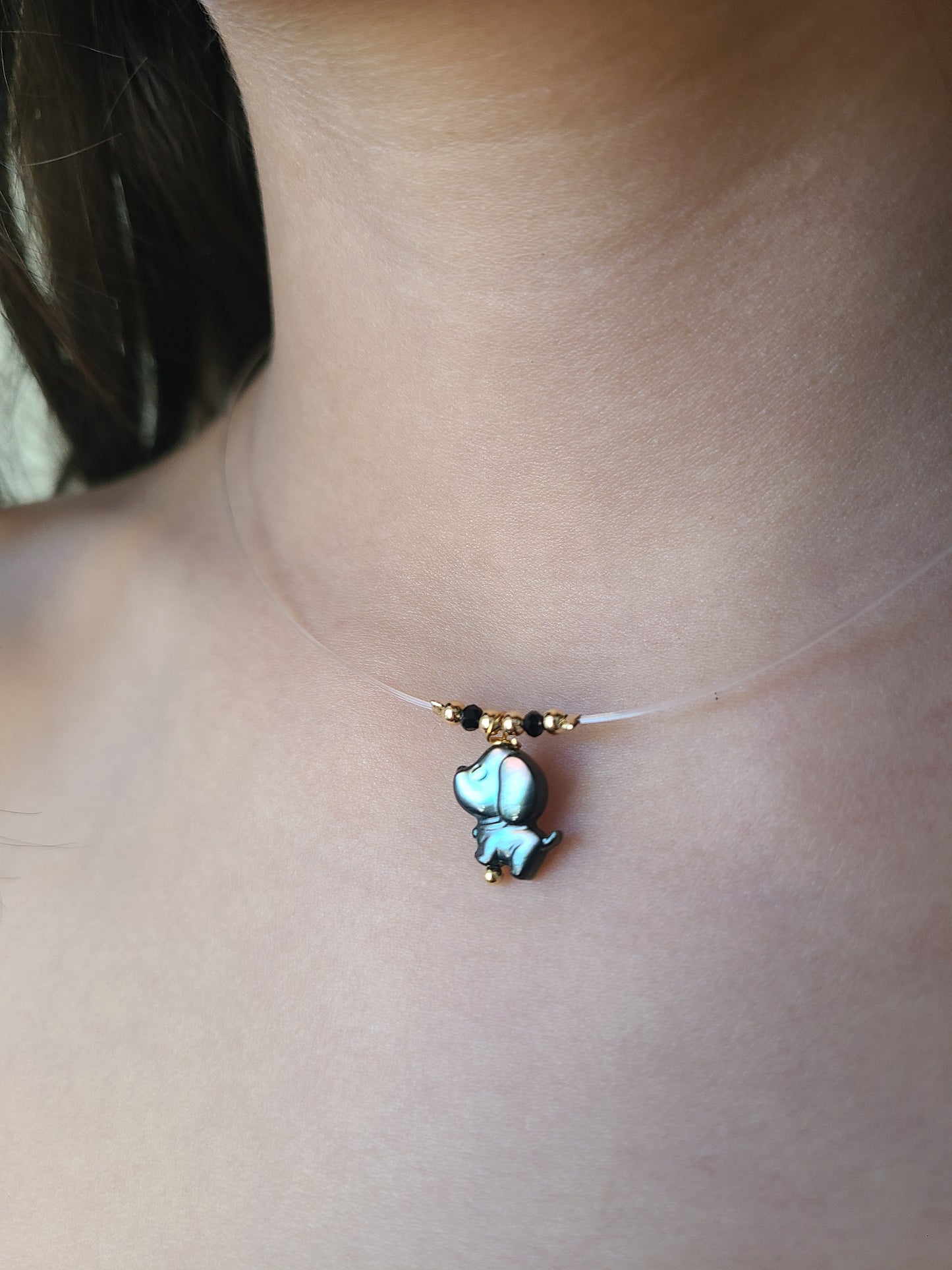 Perro blanco y negro 🐕 (Lee la descripción sobre la medida )