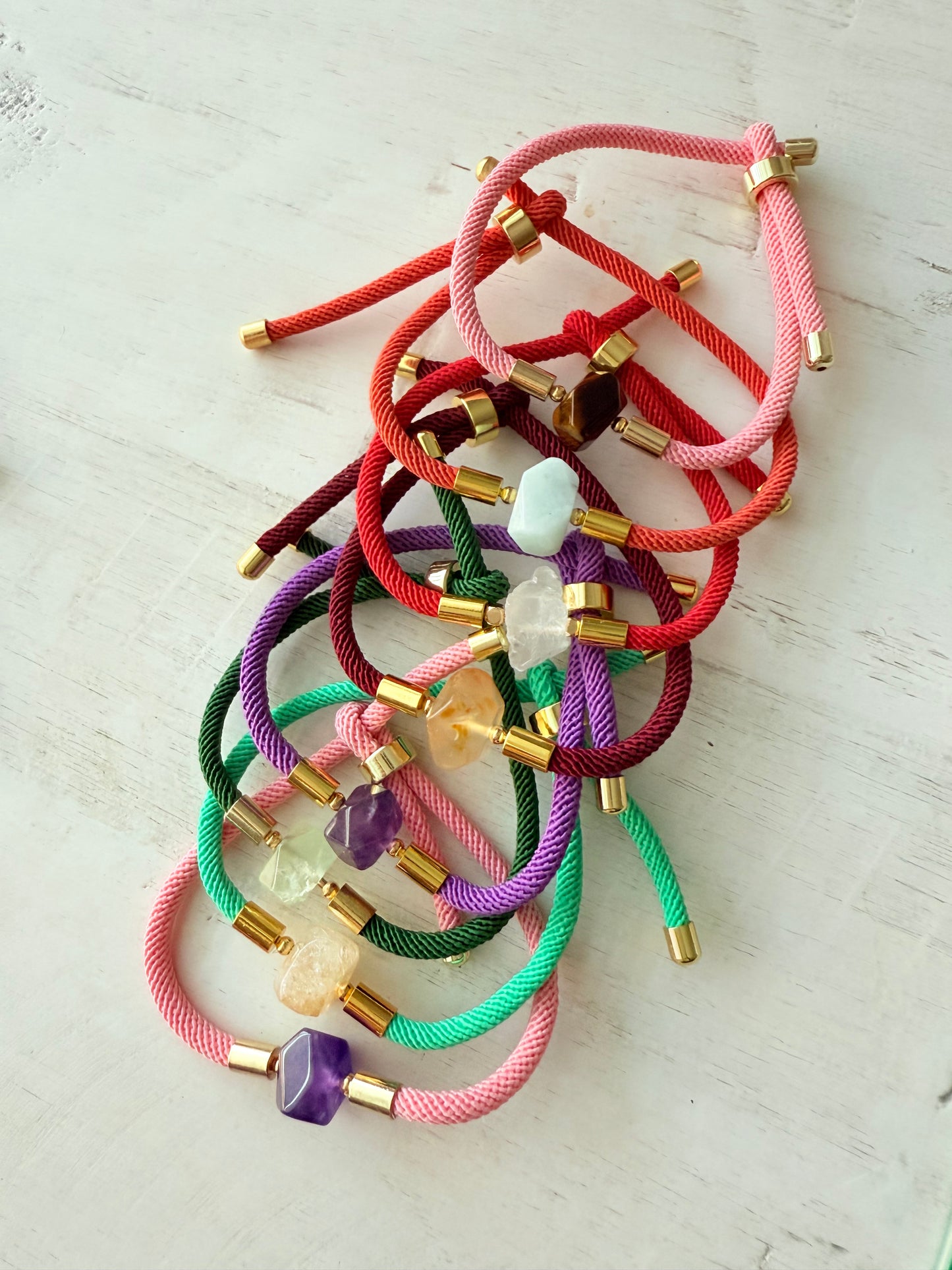 Pulseras con piedras semipreciosas